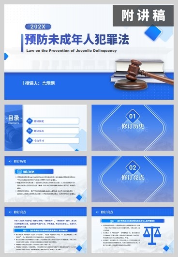 学习新修订2020年预防未成年人犯罪法ppt