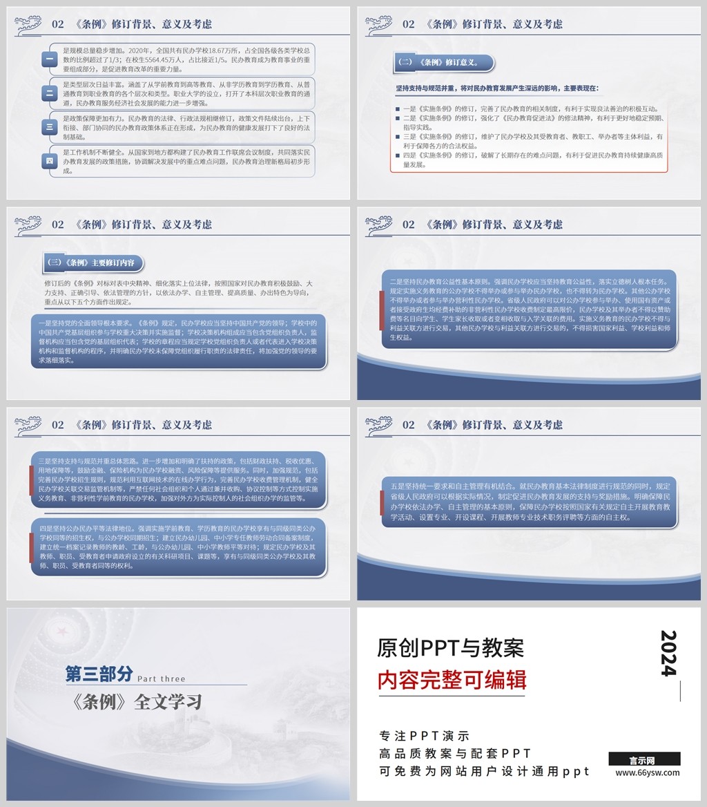 新版2021年民办教育促进法实施条例法律宣讲ppt课件