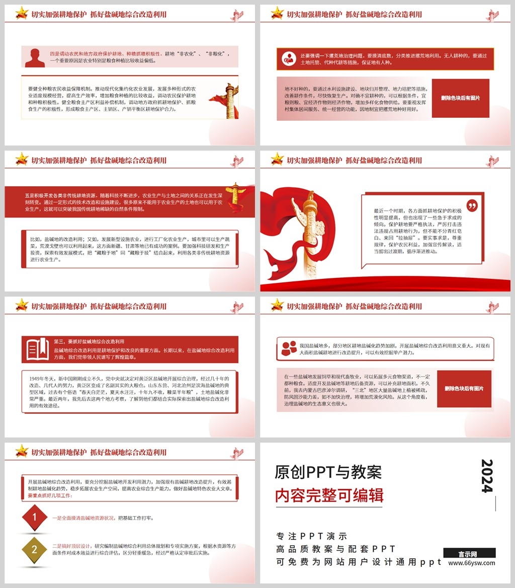 切实加强耕地保护抓好盐碱地综合改造利用ppt